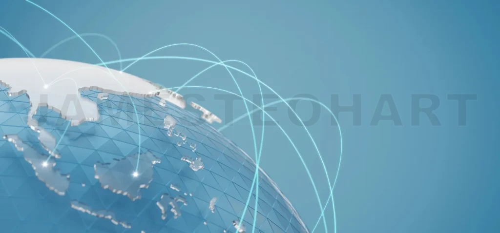 
Global world network communication technology