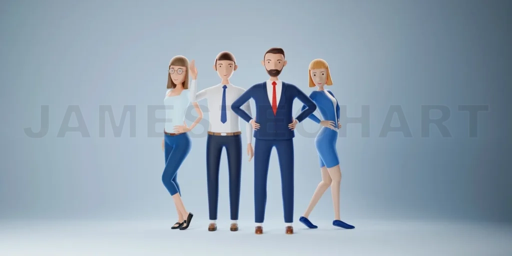 
Group of the elite business team.