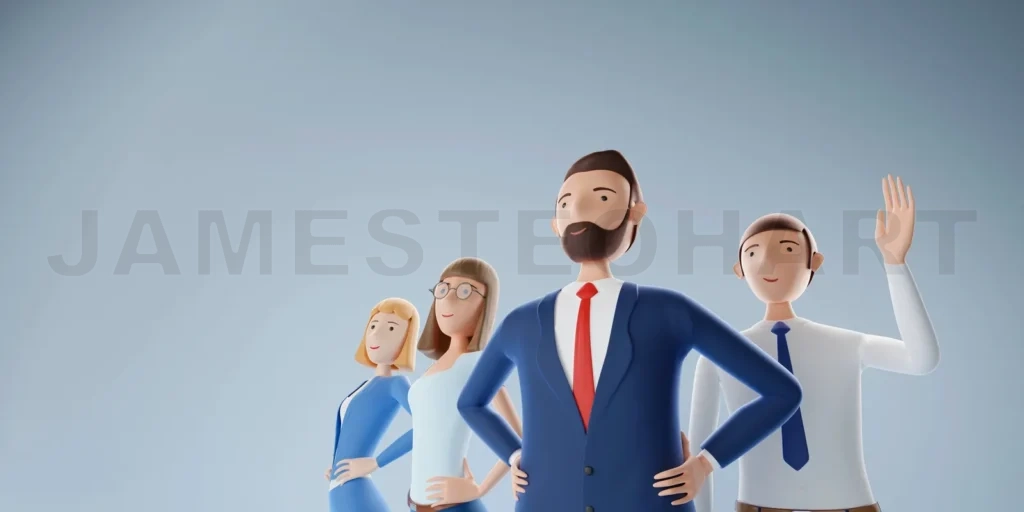 
Group of the elite business team.