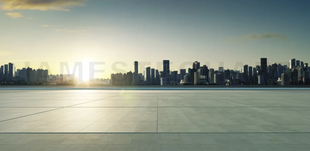 
JTA_240725_3d_tiles floor_eveninng cityscape