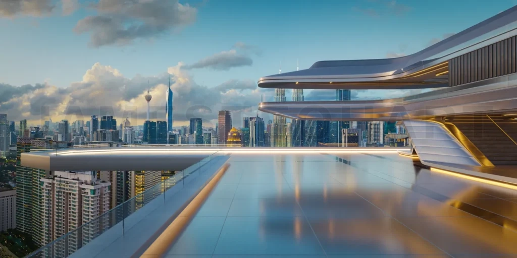 JTA 3D 0225 Futuristic Building Exterior night 01 copy