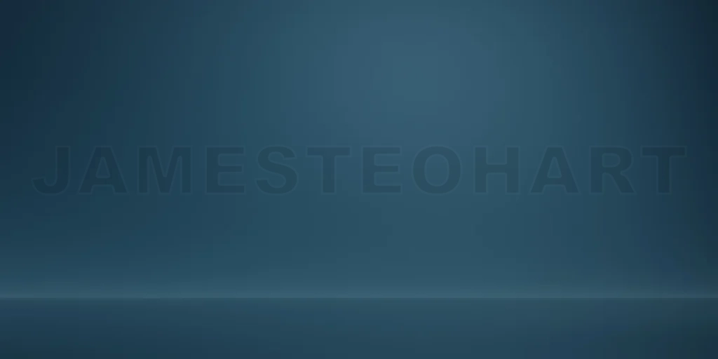 
3D Simple empty dark blue studio room background ideal for product placement