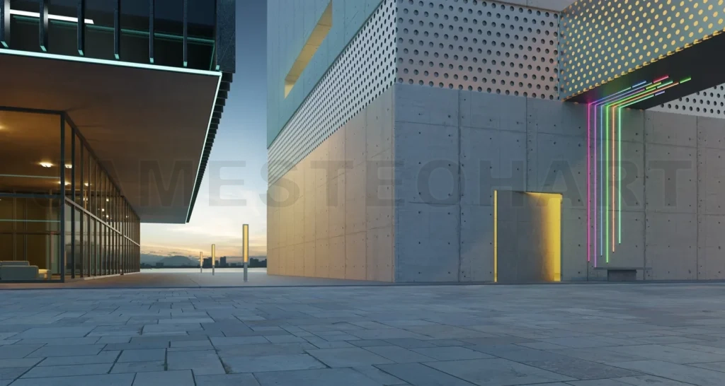 
Modern building exterior background
