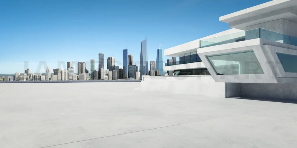 
Contemporary square shape design modern Architecture building ex