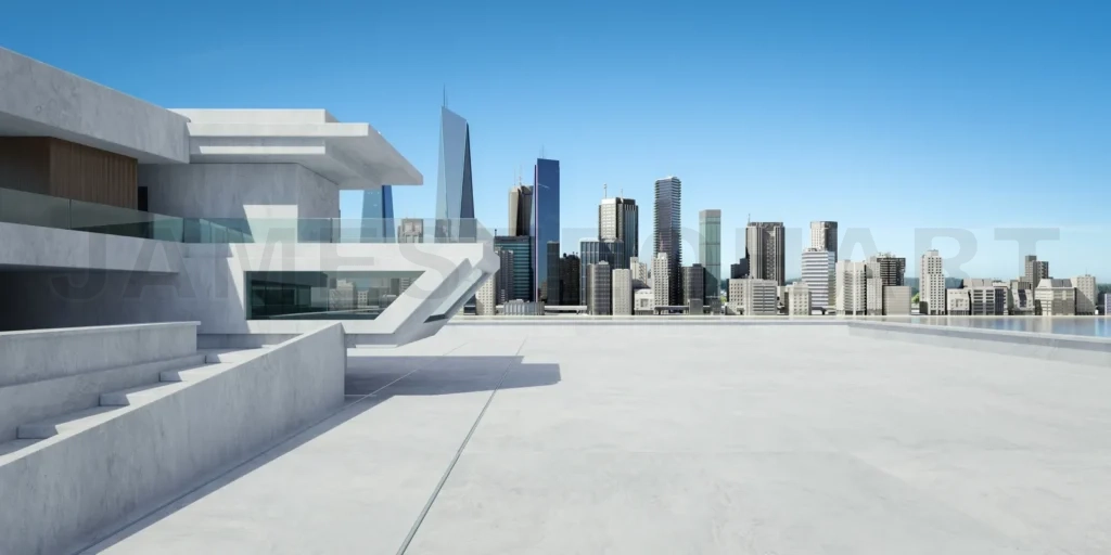 
Contemporary square shape design modern Architecture building ex