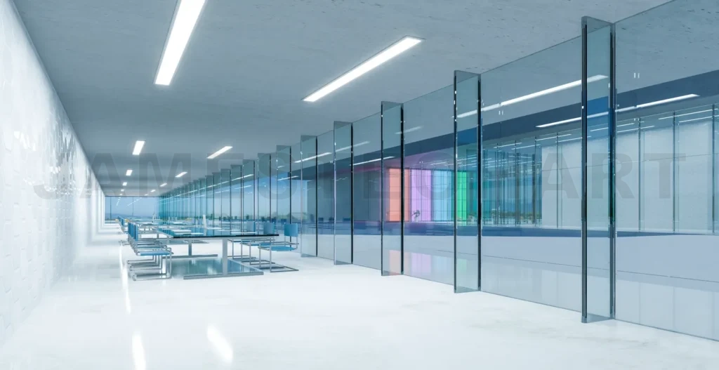 
3d Modern conference meeting room with furniture