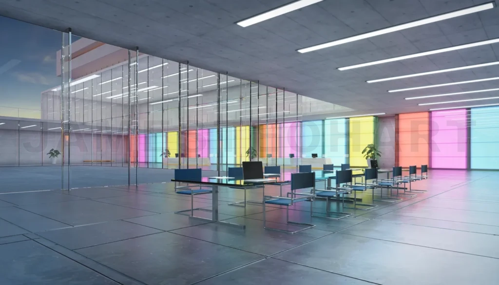 
3d Modern conference meeting room with furniture