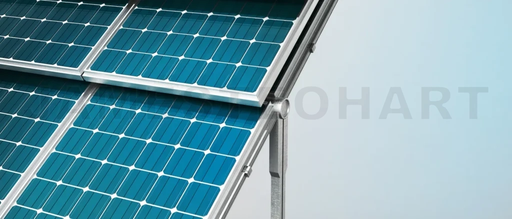 
Close up Solar panels isolated on white background