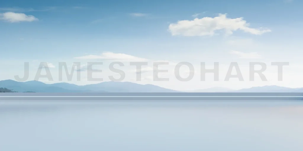 
Empty solid clean floor with beautiful landscape