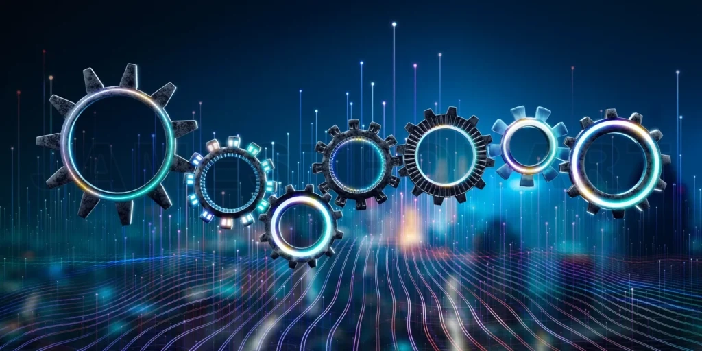 
Working mechanism of various metal engine gears wheels