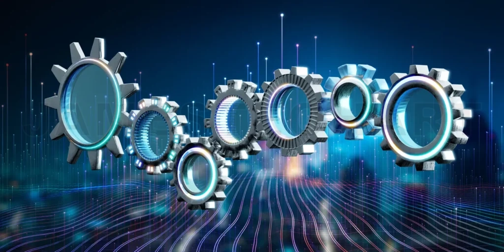 
Working mechanism of various metal engine gears wheels