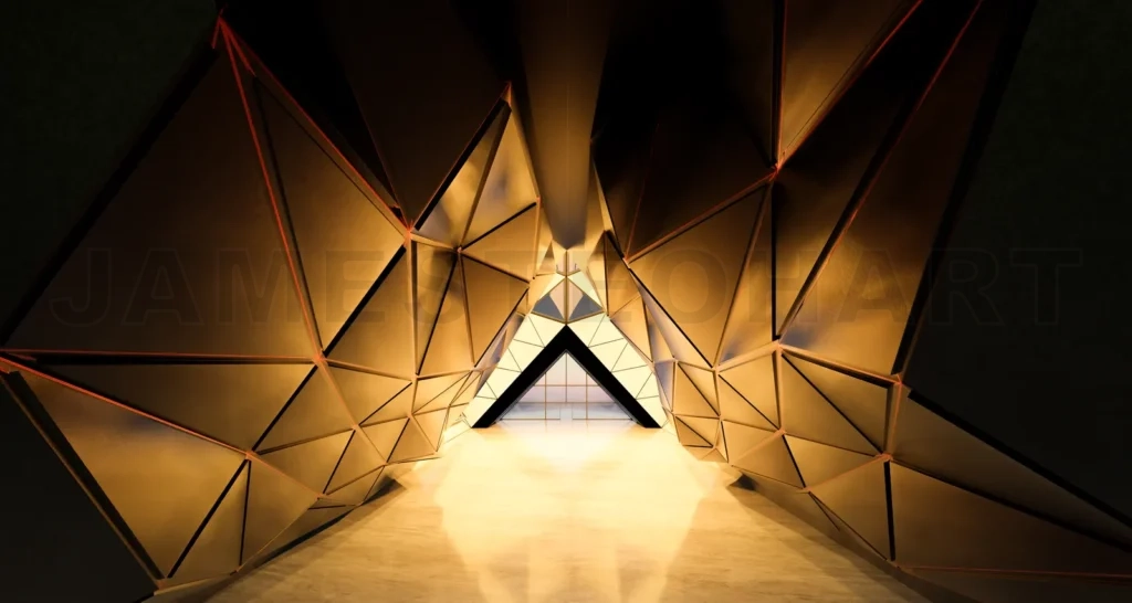 
Contemporary triangle shape design modern Architecture building