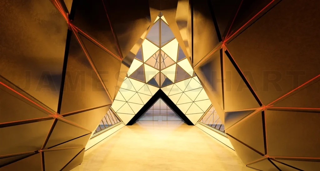 
Contemporary triangle shape design modern Architecture building