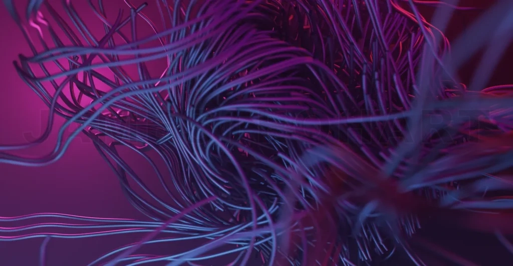 
Abstract stripes of flowing wave lines background