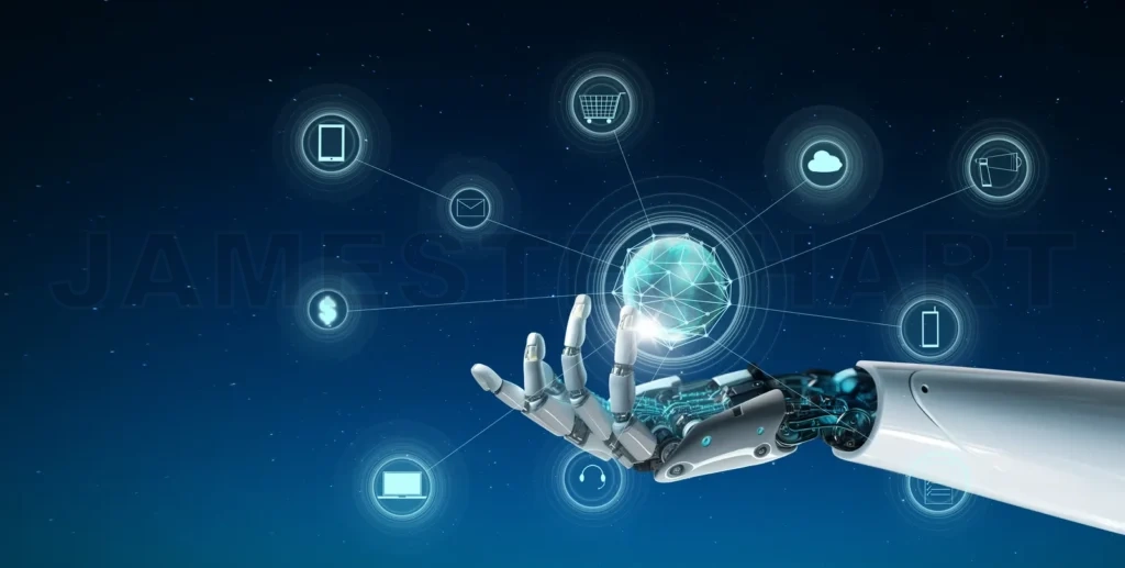 
Artificial intelligence global big data concept