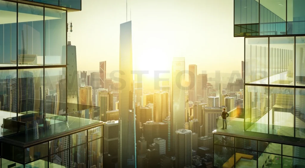 
Business successful ambition concept