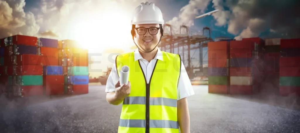 
Engineer working in global logistics and shipping industry