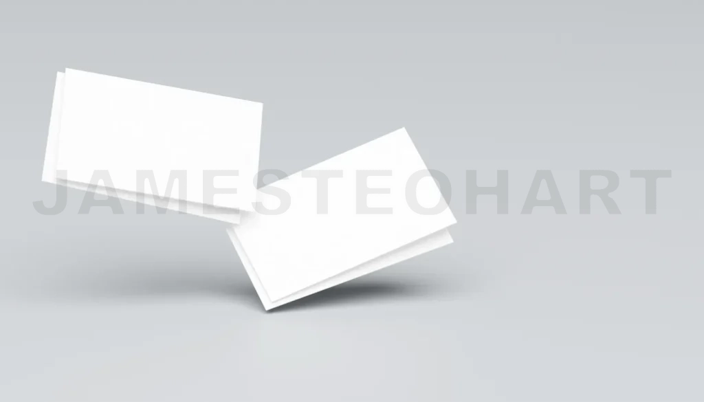 
Business card design for presentation branding