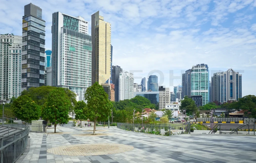 
Commercial buildings with empty floors at Kuala Lumpur, Malaysia