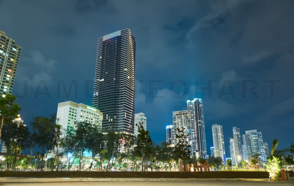 
Night View Of Gurney Bay At Penang