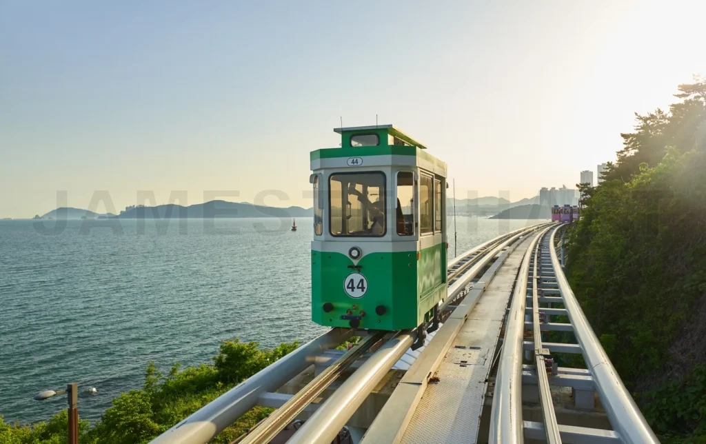 
The most popular sky capsule train among tourists in Busan