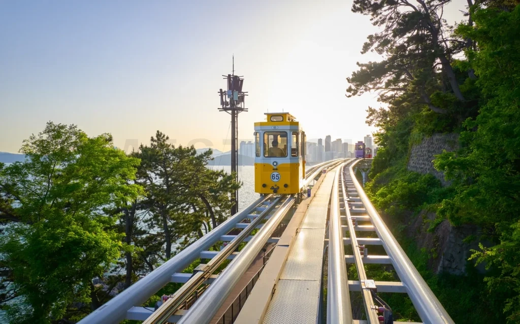 
The most popular sky capsule train among tourists in Busan
