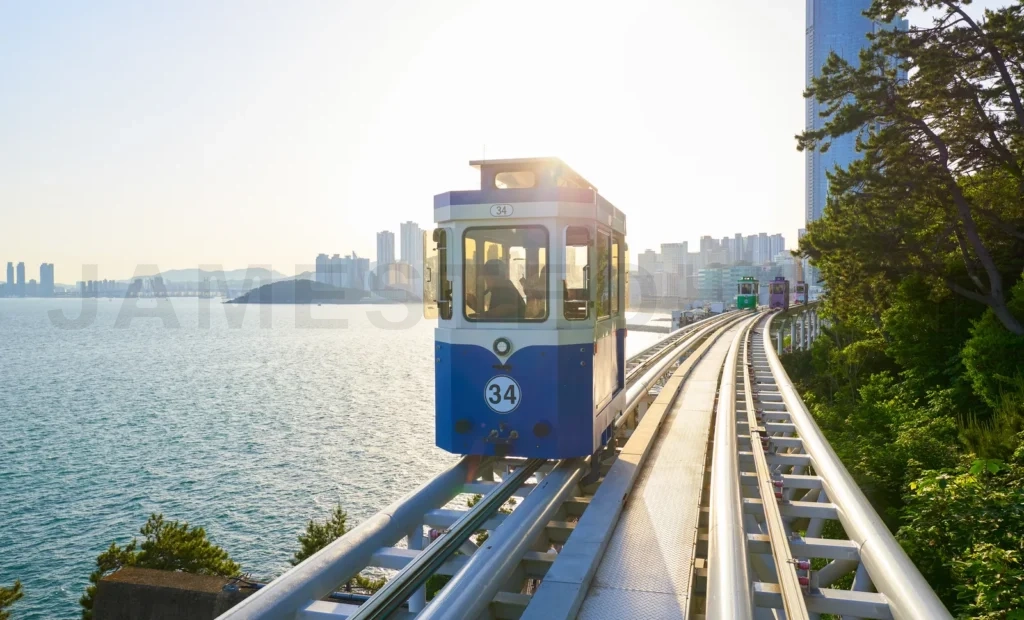 
The most popular sky capsule train among tourists in Busan