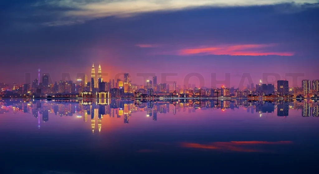 
Panoramic View Of Kuala Lumpur City Waterfront Skyline