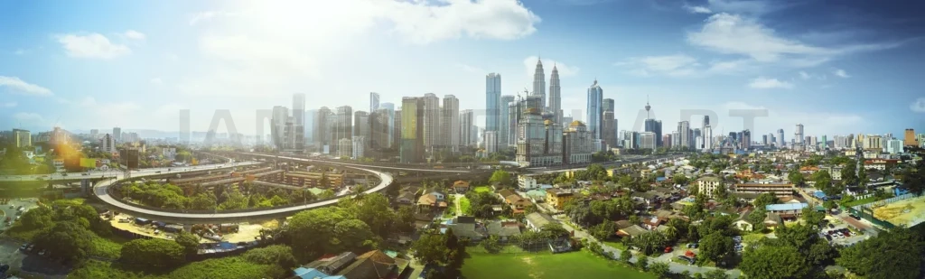 
Panorama Cityscape View In The Middle Of Kuala Lumpur City Center ,Day Time , Malaysia
