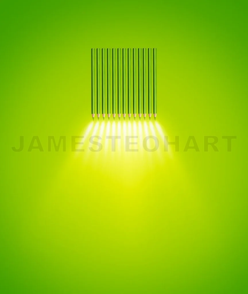 
Abstract Of Color Pencil Spotlights