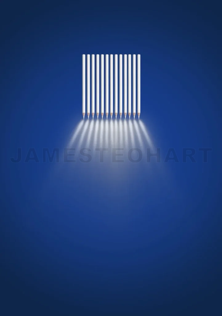 
Abstract Of Color Pencil Spotlights