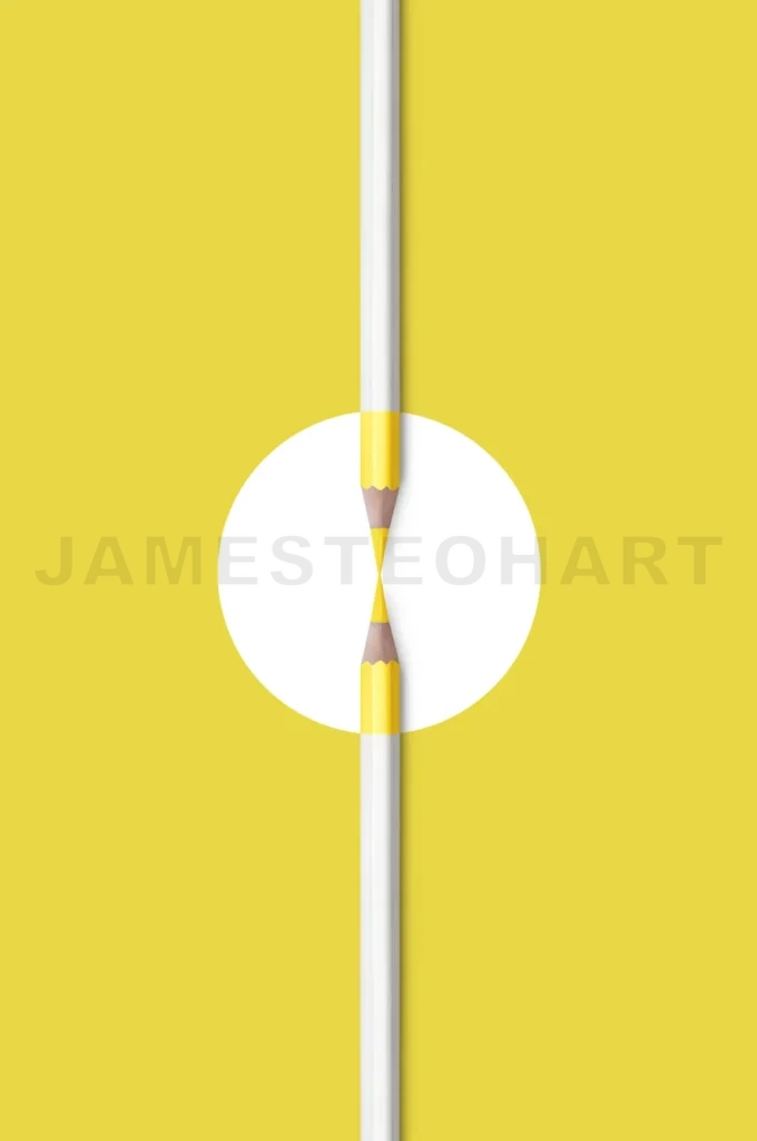 
Composition Of Yellow And White Color Pencils