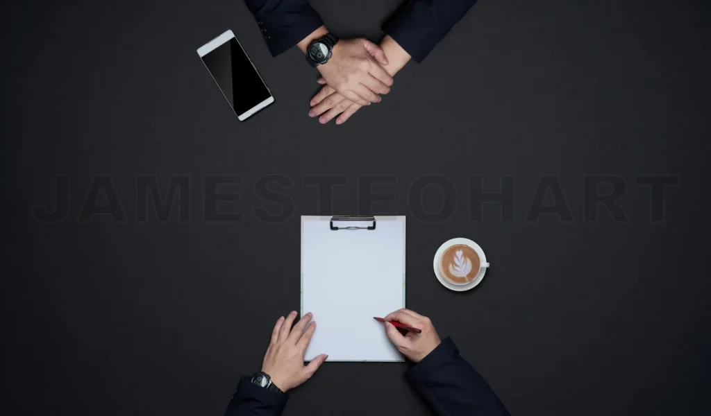 
Business meeting signing contract or agreement concept