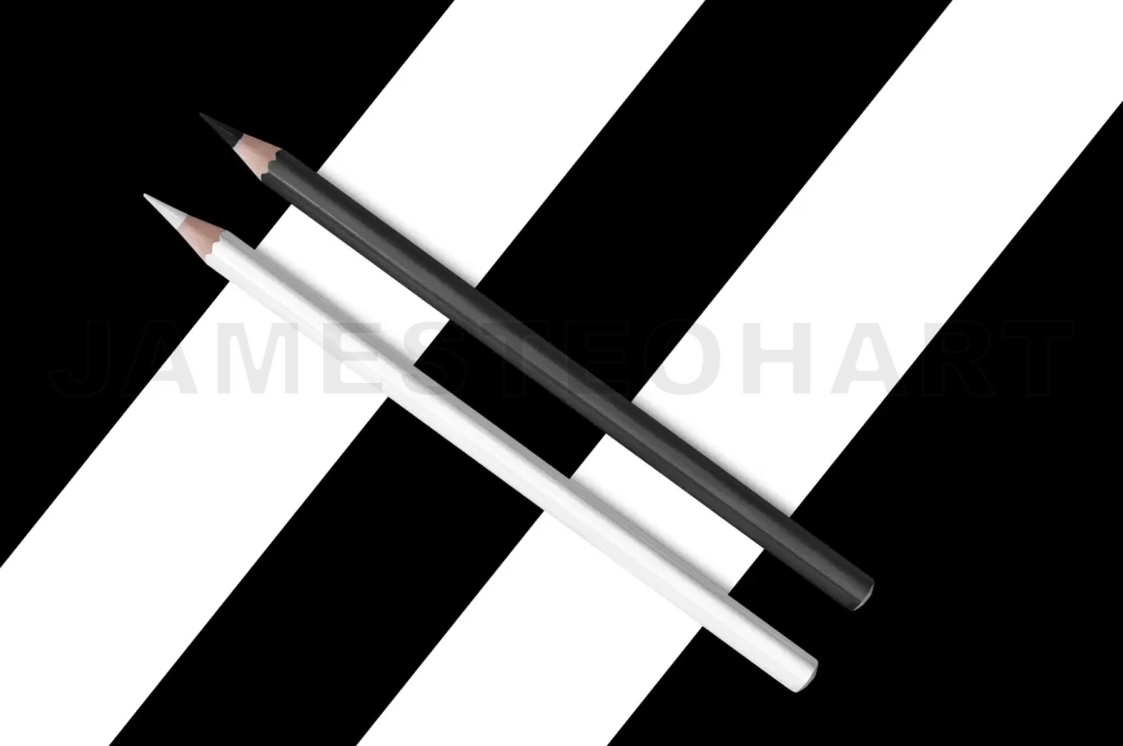 
Black And White Composition Of Pencils