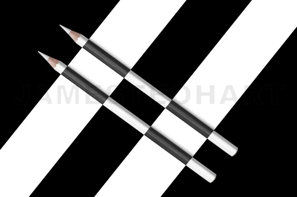 
Black And White Composition Of Pencils
