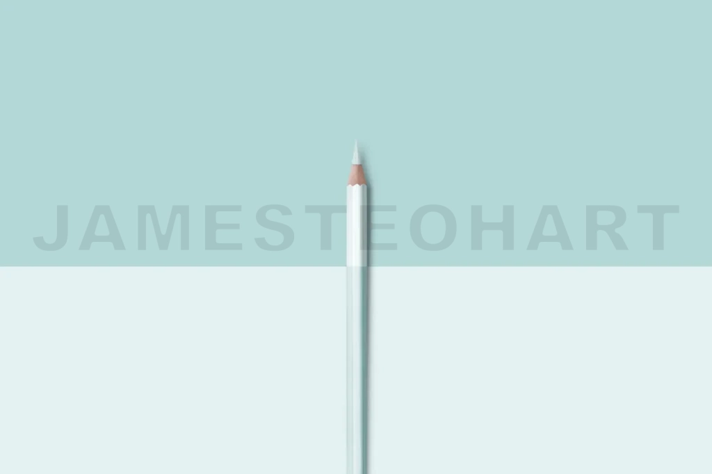 
Line Of Pastel Light Blue Color Pencils