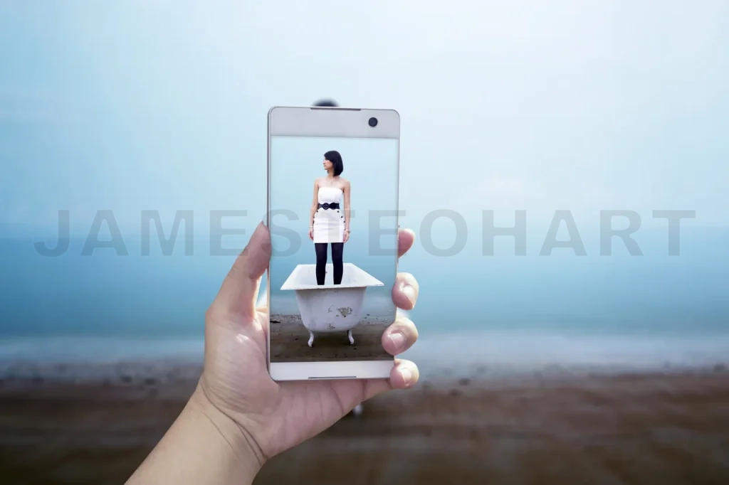 
Man Taking A Picture With