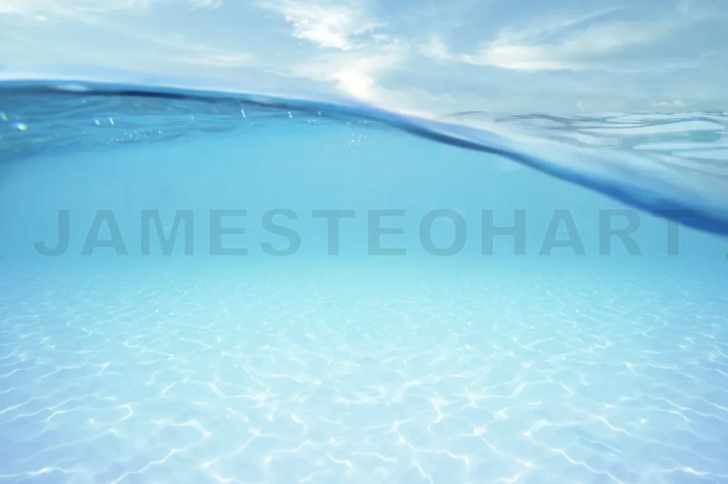 
Ocean Half Water With Sky