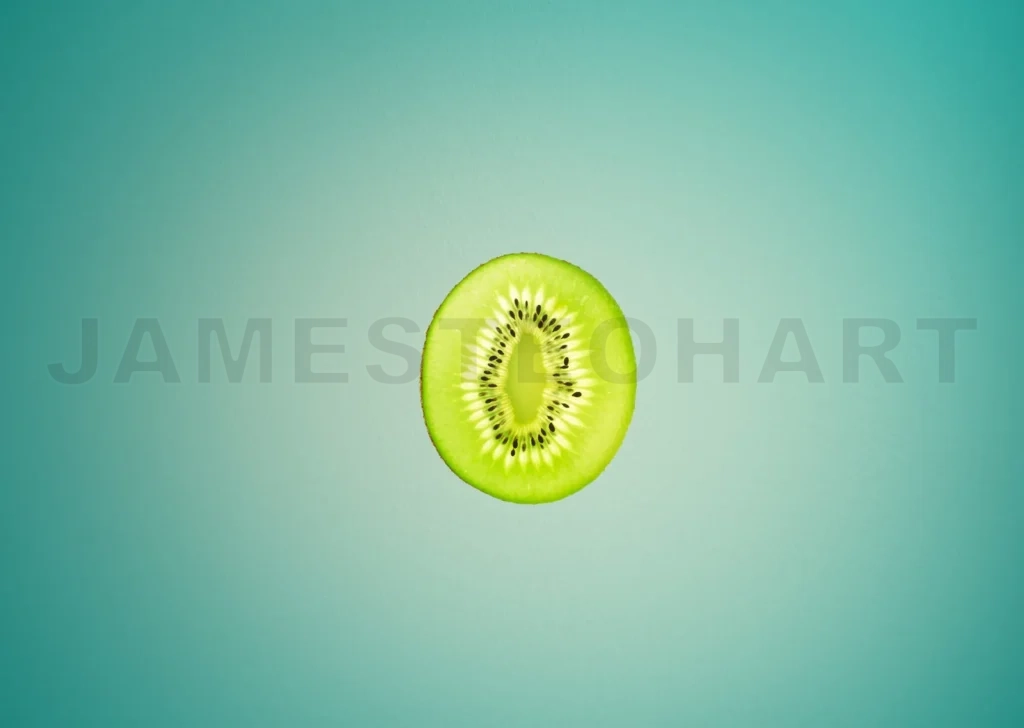 
Kiwi On Green Background , Back Lit